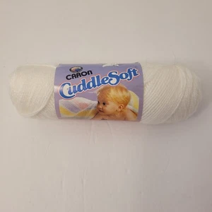 Caron Cuddle Soft 3 capas hilo 1,75 onzas 100 % acrílico blanco #2701 lote # 34724 - Imagen 1 de 4