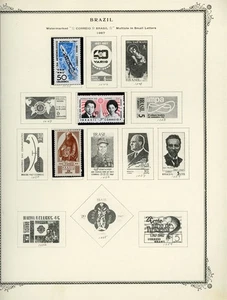 BRAZIL Selections on Scott Specialty Album Page Lot #61 - SEE SCAN - $$$ - Picture 1 of 1