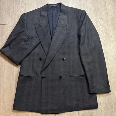GIORGIO ARMANI Made In Italy Vintage Double Breasted Sport Coat Jacket 40 1980’s - Image 1 of 4