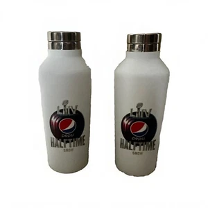 Botella de agua de acero inoxidable H2go Superbowl LiiV Pepsi Halftime Show 16,9 fl oz - Imagen 1 de 4
