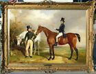 Hand painted old master Antique Oil Painting art animal horse on canvas 30"X40"