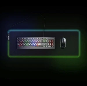 Gaming Mousepad Tastatur Groß Oversized LED Leuchtend Extended Soft Rubber Neu - Bild 1 von 12