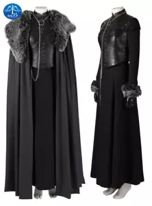 Juego de Tronos 8 Sansa Stark Traje Juegos con disfraces Disfraz Vestido Capa Trajes Mujeres 3XL - Imagen 1 de 12