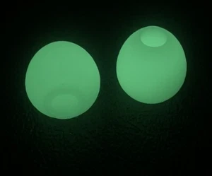 Egg Shaped Glow Lanyard Bead, Knife Bead, EDC, 2 Pack - Picture 1 of 3