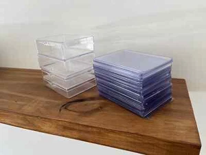 Clear Trading Card Holders & Storage Boxes - Toploaders & Hinged Cases Bulk Lot - Picture 1 of 3