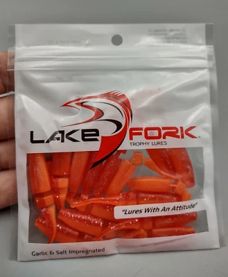 NEW Lake Fork 2 1/4" Baby Shad Hot Cricket 15 PK Garlic & Salt - Image 1 of 3