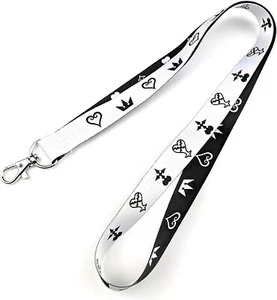 Hearts Kingdom Lanyard Key ID Badge Holder Chain Role Series Playing Games NEW - Bild 1 von 6