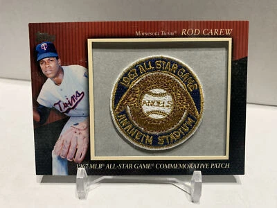 2010 Topps Manufactured Commemorative Patch Rod Carew #MCP-54 Patch HOF - Image 1 of 2