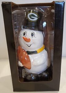 2015 Green Bay Packers Snowman Figure Sculpture Memory Company New Football