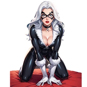 BLACK CAT MARVEL Sexy Waifu Weatherproof Anime Sticker 6" Car Decal - Picture 1 of 7