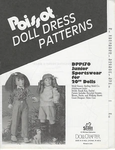 Poissot DPP 170 Junior Sportswear for 20" Dolls Designed by Helen Carr - Picture 1 of 6