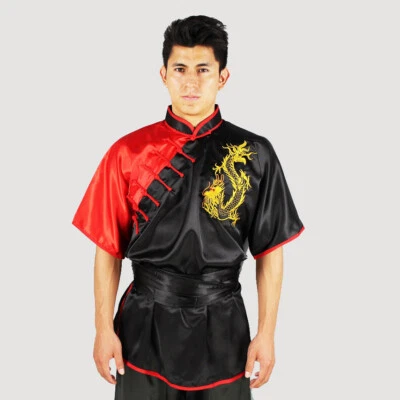Silk Kung Fu Tai Chi Uniform Martial Arts Wushu Suit Contrast Color 9 Design Hot - Image 1 of 4