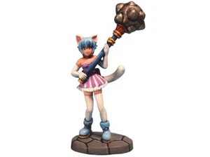Cat Girl with Mace  Aurora Model Miniatures Unpainted Figure FE-030 - Picture 1 of 6