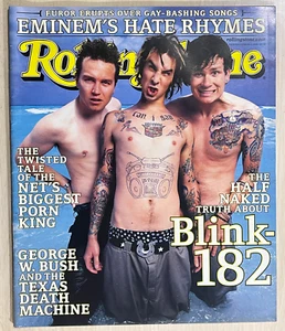 Rolling Stone Magazine #846 August 3, 2000 Blink 182- Eminem - NO LABEL 9z - Picture 1 of 1