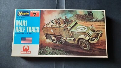 M4A1 HALF TRACK Hasegawa 1/72 MINI BOX 7 U.S.A.Modellismo Statico Mezzi Militari - Immagine 1 di 3