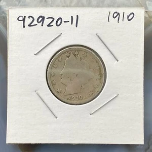 1910 US 5 Cents Liberty Head Nickel Antique Collectible Coin #92920-11 - Picture 1 of 4