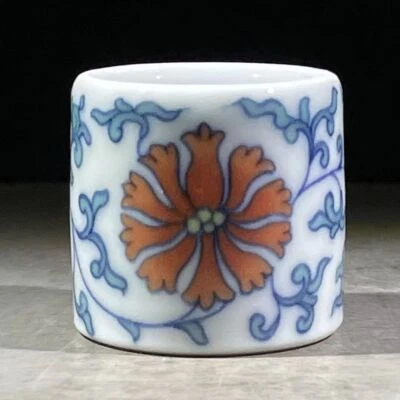 Anillo Artesanal China Porcelana Azul y Blanco Alta Gama Foto 1 de 4