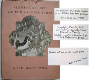 RARE 1950 Ruth Massey Tovell Signed Ltd Ed Flemish Artists of the Valois Courts - Bild 1 von 12