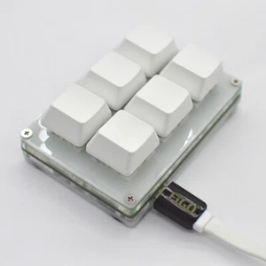 6 Keys DIY Customize USB Programmable Mechanical Keyboard Macro keypad Shortcut - Picture 1 of 7