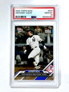 2024 Topps Now ANTHONY VOLPE #874 WORLD SERIES - PSA-10 - New York YANKEES - Picture 1 of 2