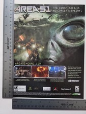 2007 BlackSite: Area 51 PS3 Xbox 360 PC Print Ad/Poster Video Game Promo Art