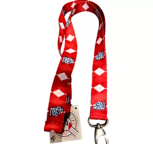 ST LOUIS CARDINALS Argyle Pattern Style Lanyard MLB Licensed New NWT - Picture 1 of 2
