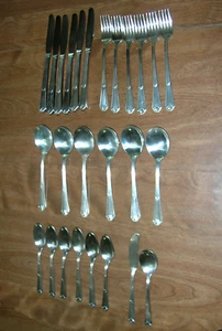 Vintage 1933 Wm Rogers MFG Co Silberteller Fidelis Muster Silberbesteck 26 Teile - Bild 1 von 9