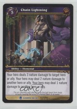 2006 World of Warcraft TCG: Heroes Azeroth Chain Lightning #106 b7o
