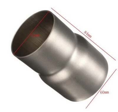 Adattatore Tubo Scarico 60-51mm Modifica Tubo Riduttore Tubo 51-60mm New - Image 1 of 4