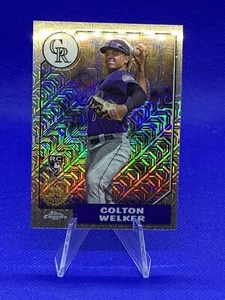 2022 Update Silver Pack Chrome Mojo #T87CU-73 Colton Welker - Colorado Rockies - Picture 1 of 2