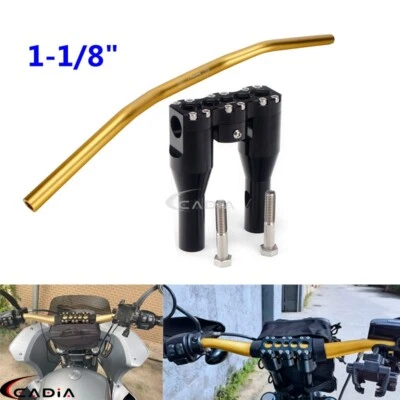 6" Handlebar Riser For Harley 1-1/8" Bar Club Style Touring Road King Wide Glide - Image 1 of 4