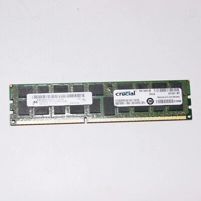 Crucial 8GB DDR3L-1066 240pin QR Server RAM CT8G3ERSLQ81067 - Image 1 of 2