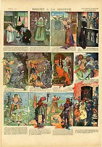 "RIQUET A LA HOUPPE" ORIGINAL QUANTIN BILD geflochten Louis BAILLY 1900 - Bild 1 von 1
