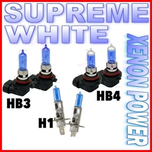 6 AMPOULES 2 HB3 + HB4 + H1 100W LAMPE BLANCHE XENON POUR FEU PHARE BLANC 6000K - Imagen 1 de 5