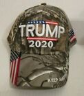 Trump 2020 Keep America Great Camo American Flag Usa Design Cap Hat Adjustable