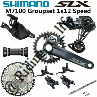 New SHIMANO SLX M7100/M7120 1x12 12-Speed MTB Groupset 51T, 32T/34T/170MM/175MM - image 1 of 4
