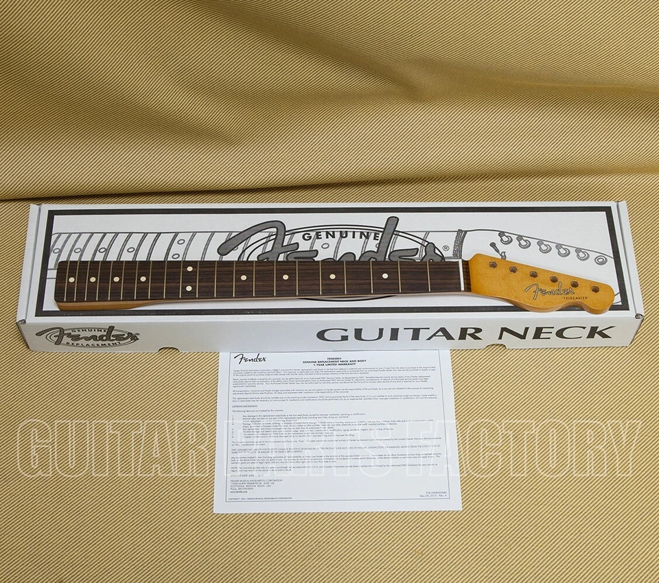 099-9883-921 Fender Vintera II 60s Telecaster Tele Neck 21 Tall Frets Rosewood