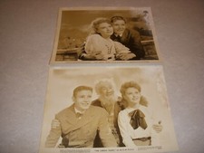 "THE GREEN YEARS" 2 Vintage Studio Photos, 8x10, TOM DRAKE, BEVERLY TYLER, 1946!