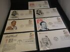 #1823 "Emily Bissell, Social Worker" Set of seven FDCs with unique cachets !