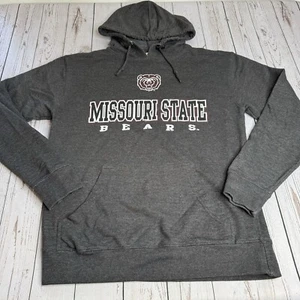 Missouri State University Bears Hoodie Hooded Sweatshirt Mens Medium Gray - Picture 1 of 8