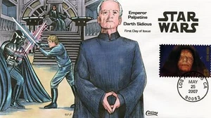 WWLF COLLINS CACHET FDC 2007 STAR WARS  4143c  EMPEROR PALPATINE COVER - Picture 1 of 1