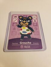 Groucho # 151 Animal Crossing Amiibo Card Horizons Series 2 MINT NEVER SCANNED!
