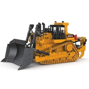 HUINA 1:50 Bulldozer pressofuso completamente in metallo veicolo da costruzione ingegneria - Foto 1 di 10