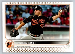 2022 Topps #328 Keegan Akin GOLD STAR NM/MINT