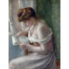Pierre Auguste Renoir Woman Reading C1895 Painting Large Wall Art Print 18X24 In
