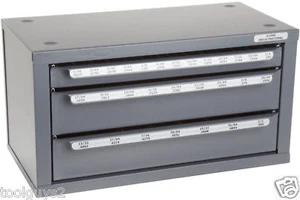 "GABINETE DISPENSADOR DE BROCAS FRACCIONARIAS HUOT 13000 (SOSTIENE 1/16"" A 1/2"" POR 64'S) - Imagen 1 de 1