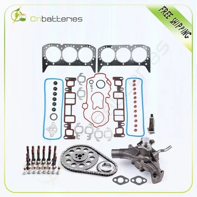 For 01 GMC Jimmy Diamond Head Gasket Bolts Set & Water Pump Timing Chain Kit 4.3 - Image 1 of 4