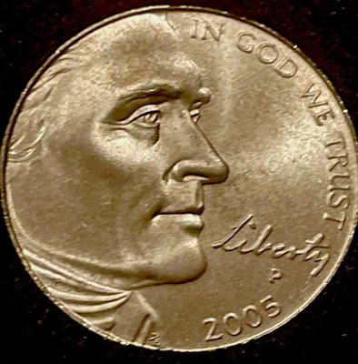 DDO FS-101 AND DDR! Satin Finish 2005 P Jefferson Bison Nickel Westward Journey - Image 1 of 4