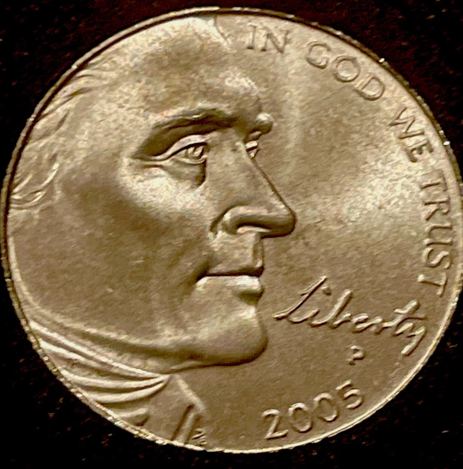 DDO FS-101 AND DDR! Satin Finish 2005 P Jefferson Bison Nickel Westward Journey - Image 1 of 4