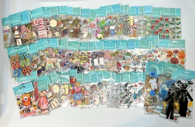 ¡Lote de 100 pegatinas Jolee’s Boutique! Flores, playa, jardín, otoño, bebé, Navidad Foto 1 de 4